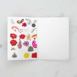 Cartões de Boas-Vindas Dobrados | Elegância Floral