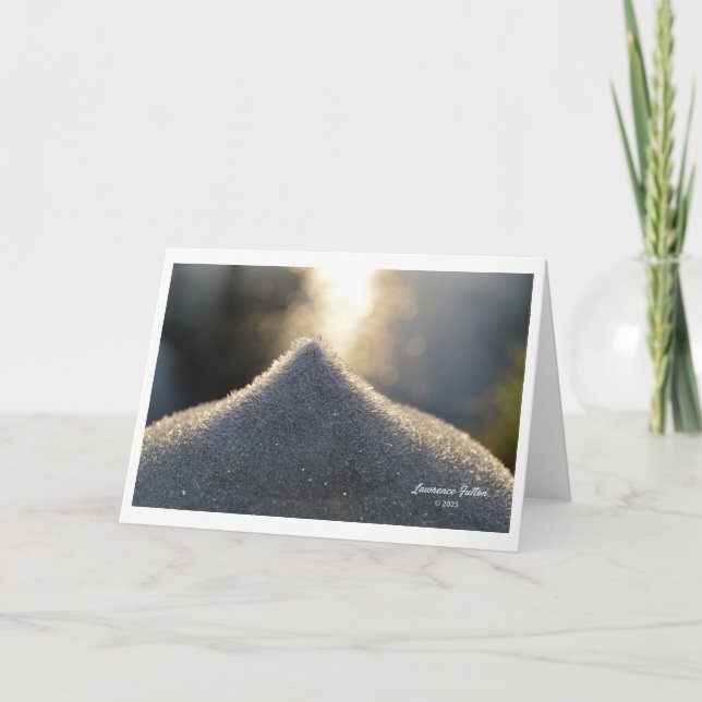 Cartões de boas-vindas para cenas de inverno (Frente)