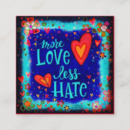 Cartões de bondade de inspiração "Mais Amor"