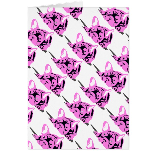 Cartões de Buldogue Franceses (Frente)