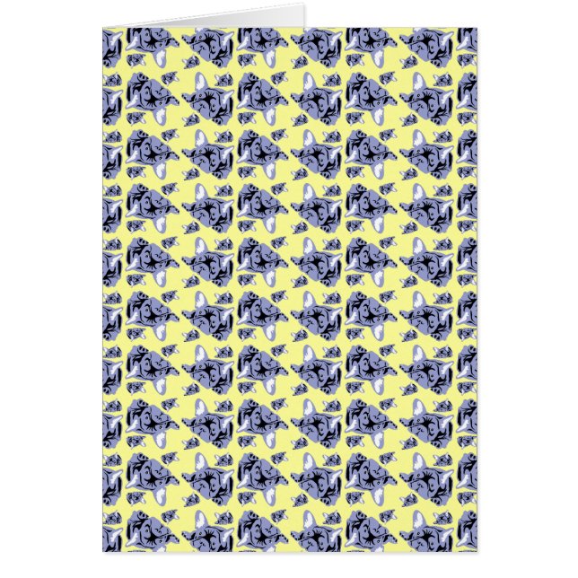 Cartões de Buldogue Franceses (Frente)