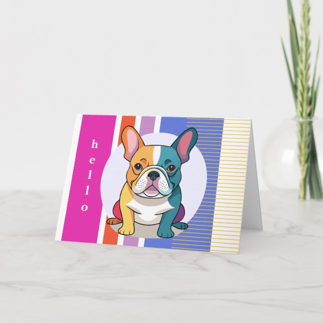 Cartões de Bulldog Francês (Frente)