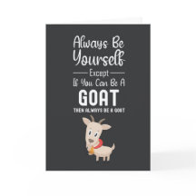 Cartões de Cabra Fofa Fazenda Animais Felizes Para