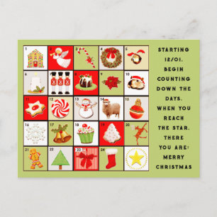 Cartões de Calendário Antecipados de Natal
