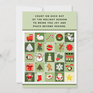 Cartões de Calendário Antecipados de Natal