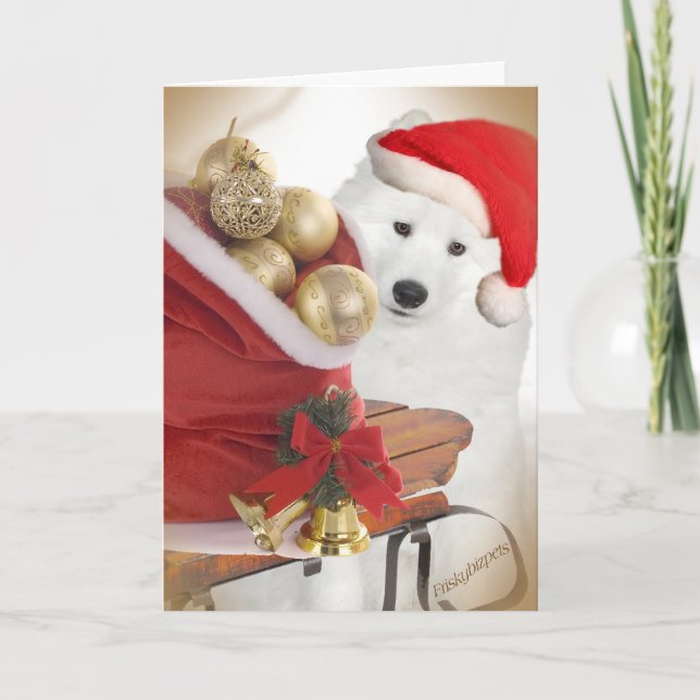 Cartões de cama para amigos samoiados (Frente)