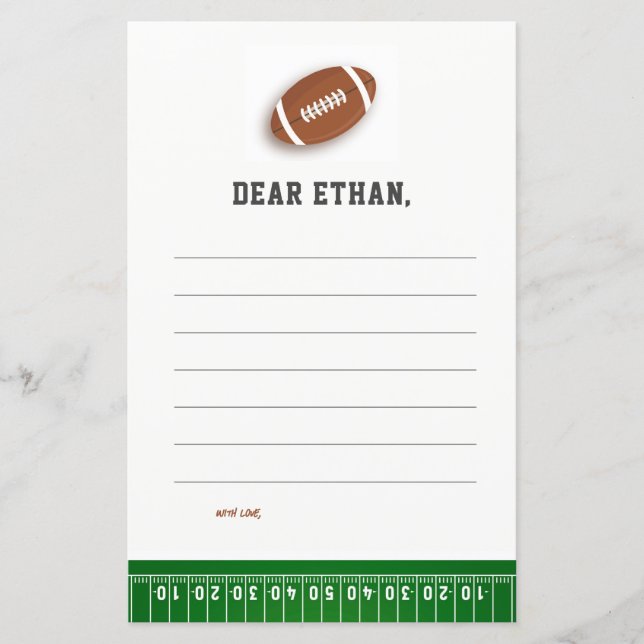 Cartões de Cápsula de Aniversário de Futebol (Frente)