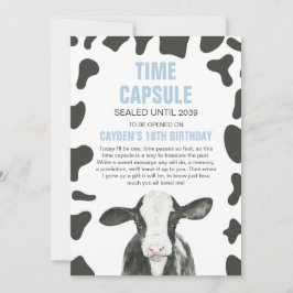 Cartões de cápsula do tempo de aniversário de 1 an