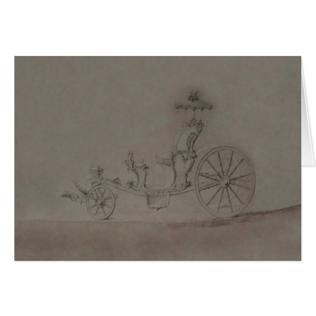 Cartões de Carruagem princesa (Frente horizontal)