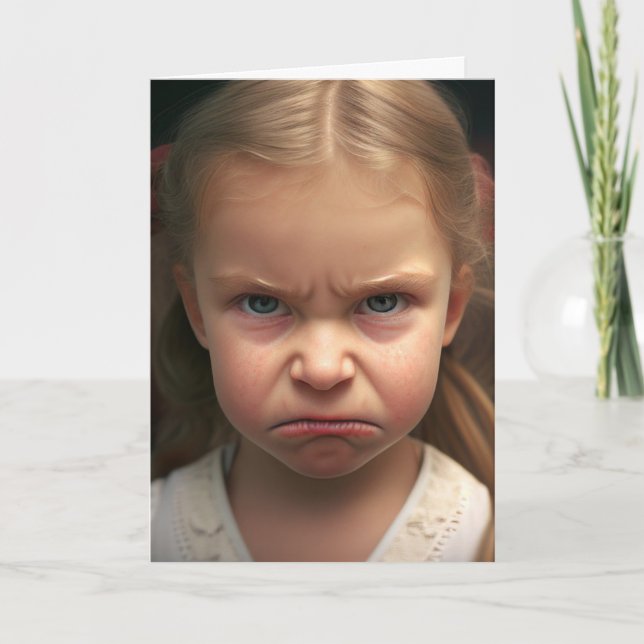 CARTÕES DE CARTÃO DE FUNDO BRAT DE IRMÃ DE ANIVERS (Frente)