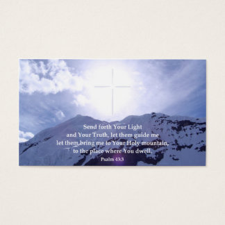 Cartões De Carteira Inspiracionais Do Psalm 43