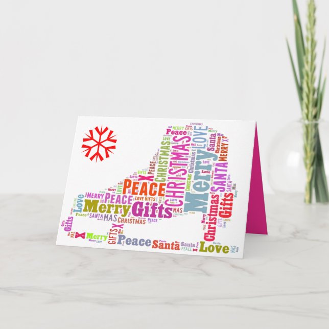 Cartões de cartões de natal - Personalizáveis - Na (Frente)