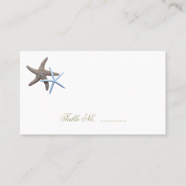 Cartões de Casal de Starfish (Frente)