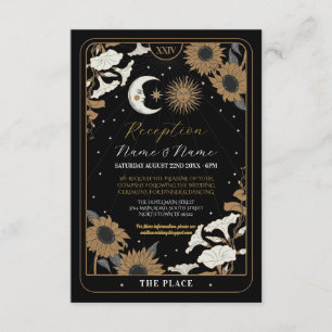Cartões de Casamento Alinhados com Tarot Sun Moon