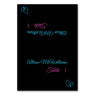 Cartões de Casamento-Azul Ícone Vegetariano e Rosa