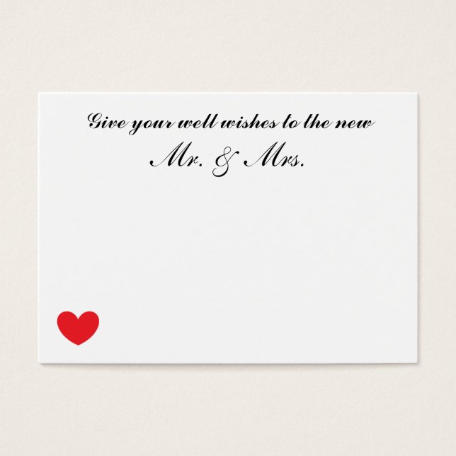 Cartões de Casamento "Bem-Desejados" (Frente)