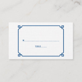 Cartões De Casamento Chic De Lapis Blue Deco