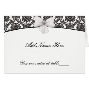 Cartões de Casamento Damask Elegance