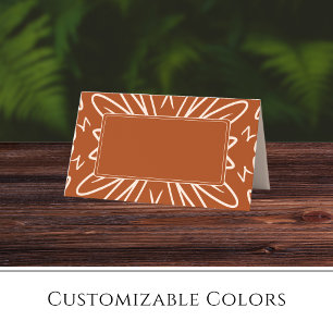 Cartões de Casamento de Boho Tropical Terracotta
