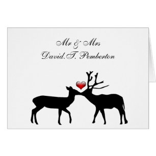 Cartões de Casamento de Doe e Buck