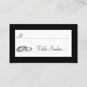 Cartões de Casamento de Eternidade (preto)