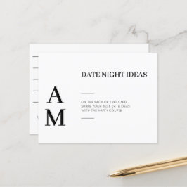 Cartões de Casamento de Ideias Noturnas Modernas