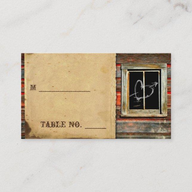 Cartões de Casamento de Madeira de Raça (Frente)