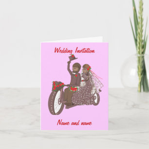 Cartões de Casamento de Motociclista ou Motociclis