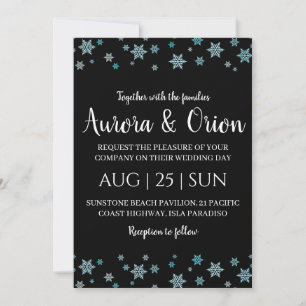 cartões de casamento de natal com tipografia elega