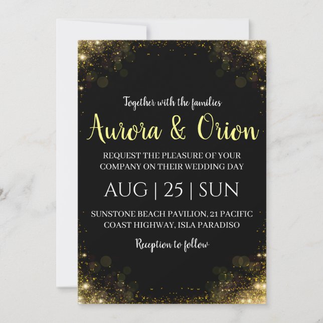 cartões de casamento de natal com tipografia elega (Frente)