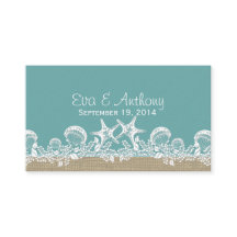 Cartões de Casamento de Praia de Sea Garland