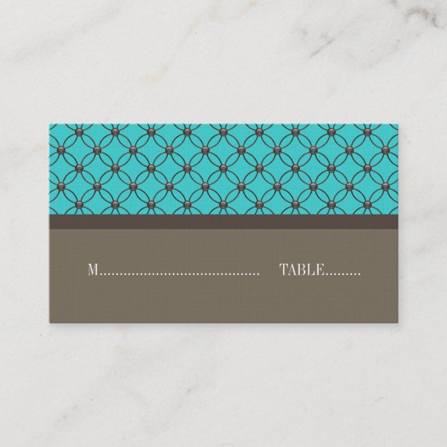 Cartões de Casamento de Rico Aqua (Frente)