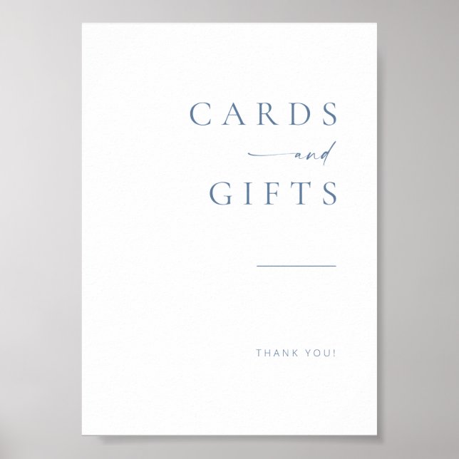 Cartões de Casamento de Script Moderno + Poster de (Frente)