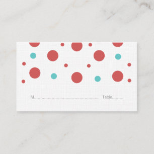 Cartões de Casamento de Teal Vermelho Confetti