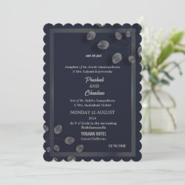Cartões de casamento elegantes