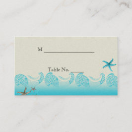 Cartões de Casamento em Areia e Aqua