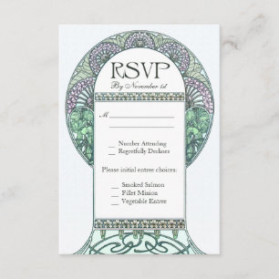 Cartões de casamento Enchanted do jardim RSVP