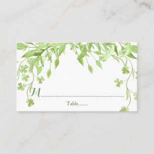 Cartões de Casamento Floral de Clover Greenery