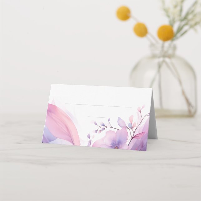 Cartões de Casamento - Flores de Cereja Aquecidas (Verso)