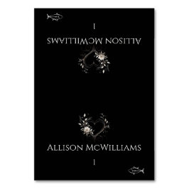 Cartões de Casamento-Flores de Ícone de Peixe com 