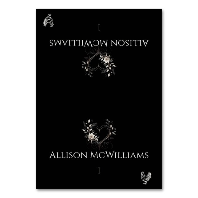Cartões de Casamento-Flores de Ícones de Frango (Frente)