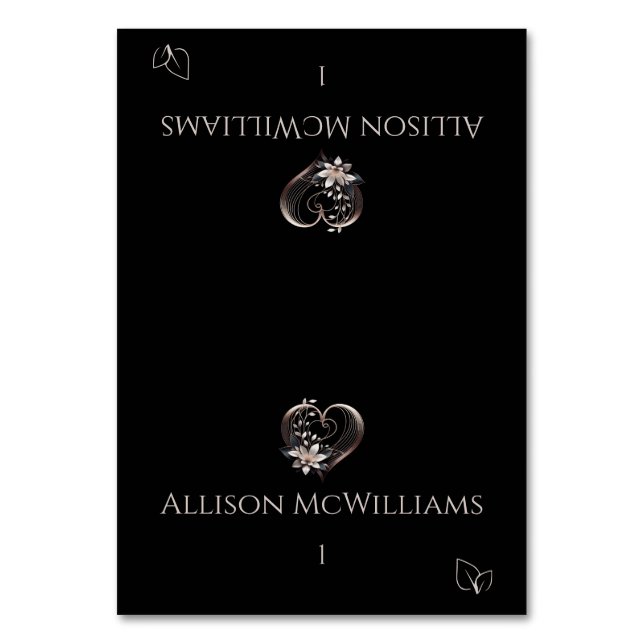 Cartões de Casamento - Ícone Coração Rosa-Vegetari (Frente)