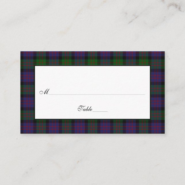Cartões de Casamento MacDonald Tartan (Frente)