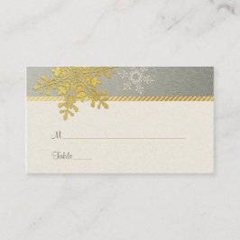Cartões de Casamento no inverno em Floco de Neve D
