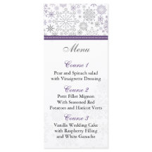 Cartões de casamento no inverno em floco de neve d