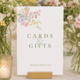 Cartões de Casamento Presentes Sinais de Mesa de F