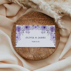 Cartões de Casamento Roxo Modelo