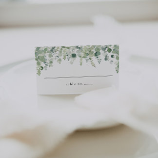Cartões de Casamento Verde Elegante