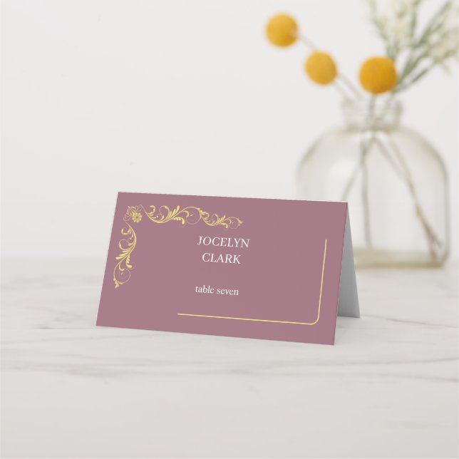 Cartões de Casamento Vitoriano Elegantes (Frente)