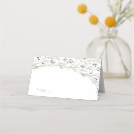 Cartões de caserna floral rústica Elegante